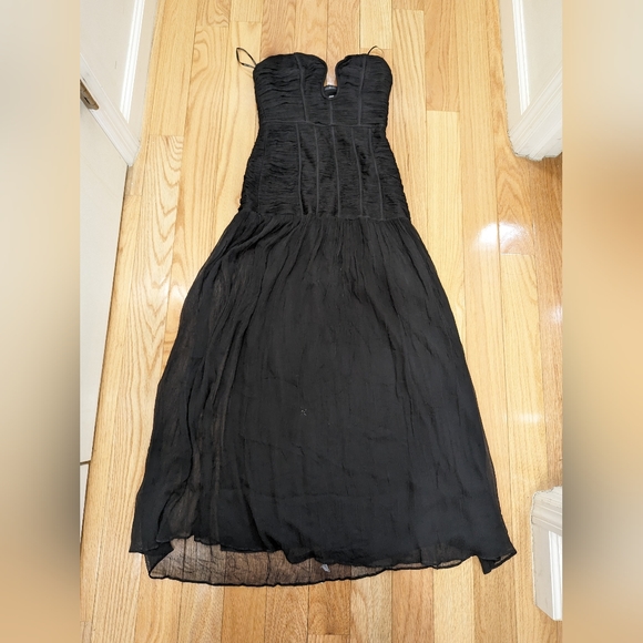 NWOT SHONA JOY ISOLA STRAPLESS RUCHED MIDI DRESS - Picture 8 of 12